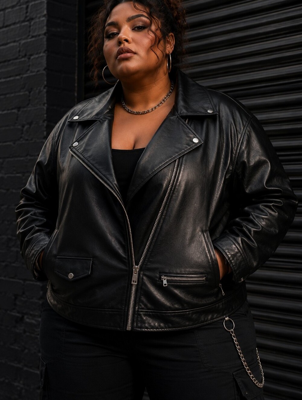 🖤 READ-NWT ANA Faux Leather Moto Jacket | XL Listed But 3XL!!!!!!! 28 P2P
